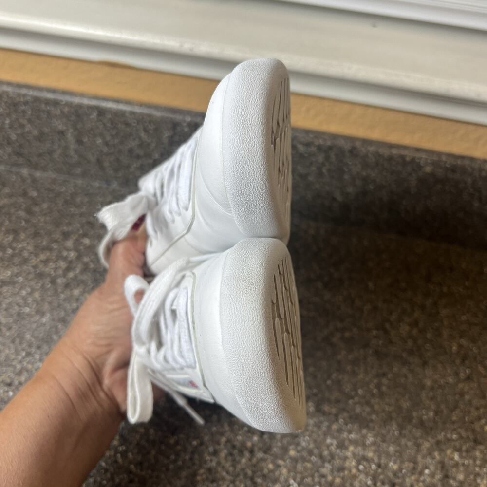Reebok Classics Lace Up Sneaker Princess White Leather Women Size 7 Low Top Shoe - Picture 6 of 10